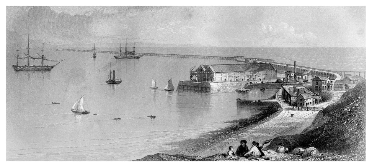 Portland Harbour e Breakwater, 1866 da Unbekannt