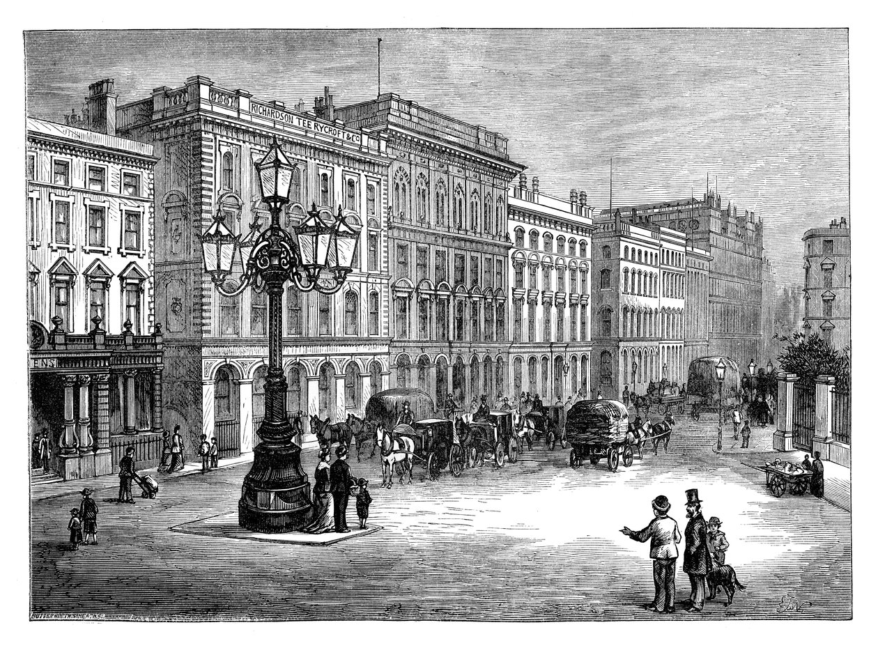 Portland Street, Manchester, fine XIX secolo da Unbekannt