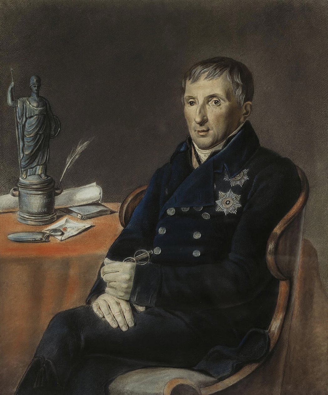 Ritratto di Alexey Nikolayevich Olenin, 1833 da Unbekannt