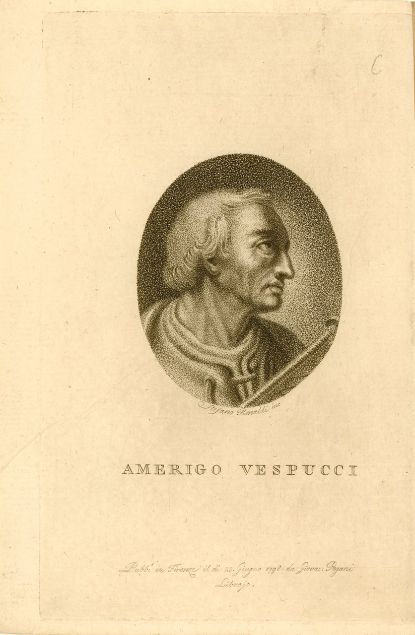 Ritratto di Amerigo Vespucci, 1798 da Unbekannt