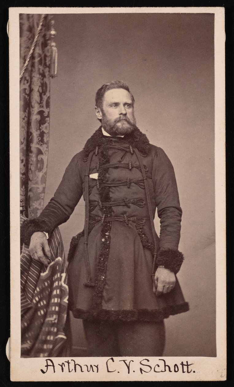 Ritratto di Arthur Carl Victor Schott 1814-1875, prima del 1875 da Unbekannt