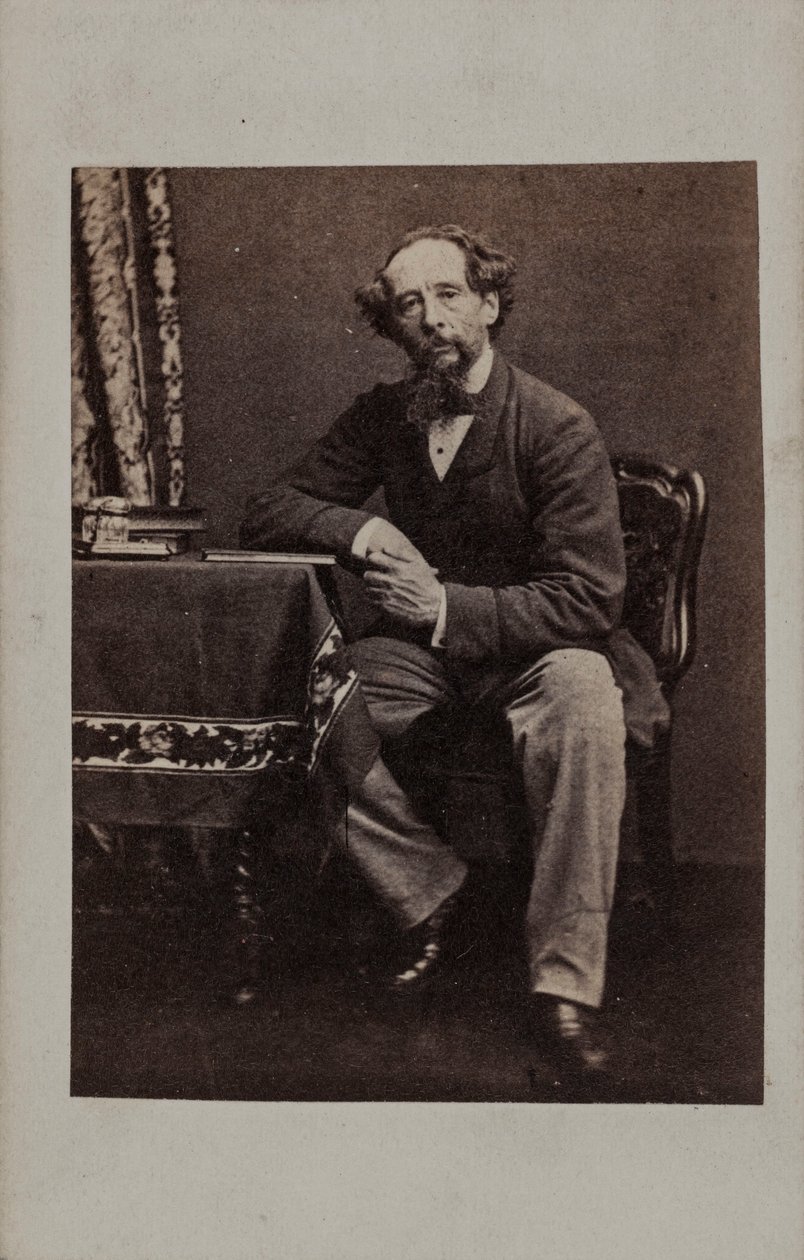 Ritratto di Charles Dickens 1812-1870, 1860s da Unbekannt