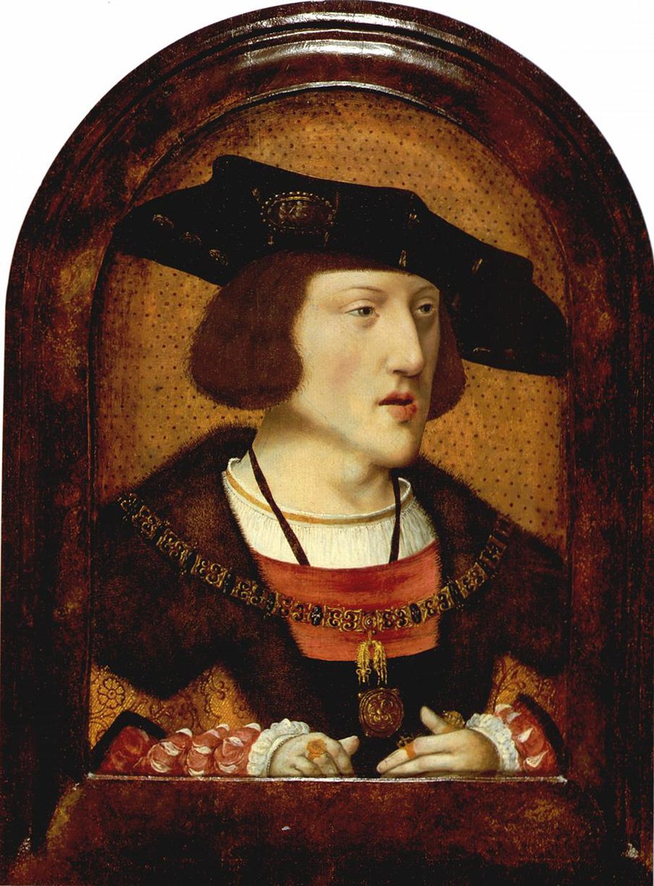 Ritratto di Carlo V di Spagna 1500-1558, c. 1520 da Unbekannt