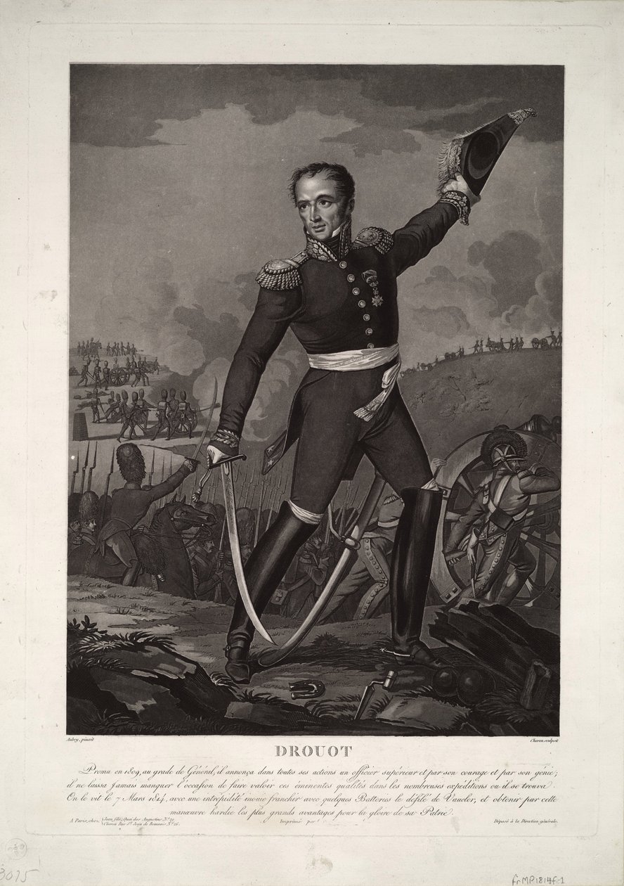 Ritratto del Conte Generale Antoine Drouot 1774-1847, ca 1825 da Unbekannt