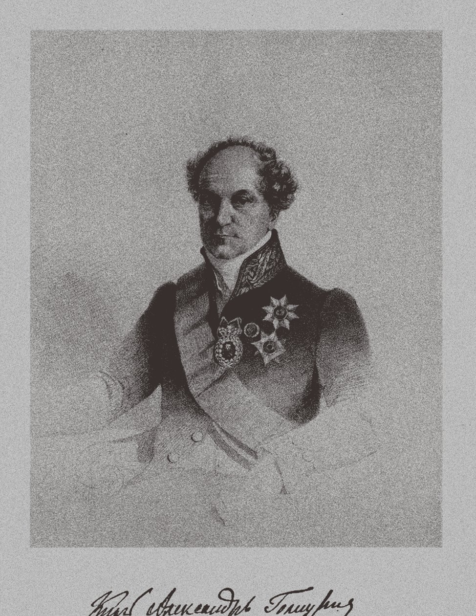 Ritratto del conte Alexander Nikolayevich Golitsyn 1773-1844 da Unbekannt