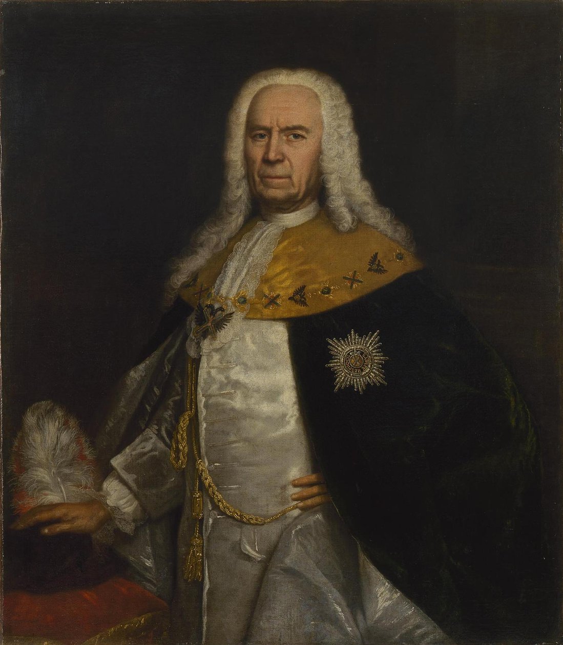 Ritratto del conte Andrei Ivanovich Ushakov 1708-1739, metà del XVIII secolo da Unbekannt