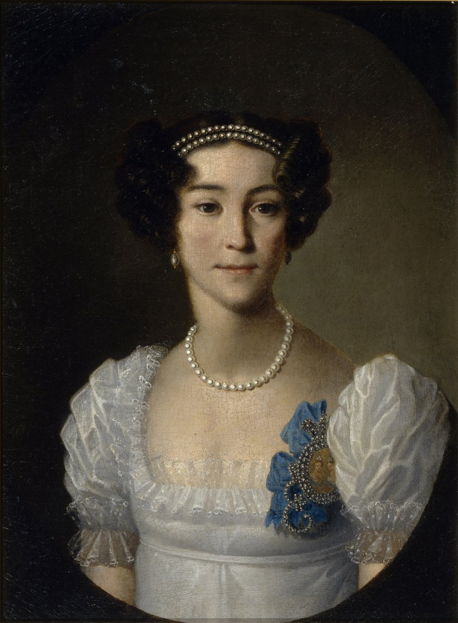 Ritratto della contessa Anna Alexeyevna Orlova di Chesma 1785-1848, inizio XIX secolo da Unbekannt
