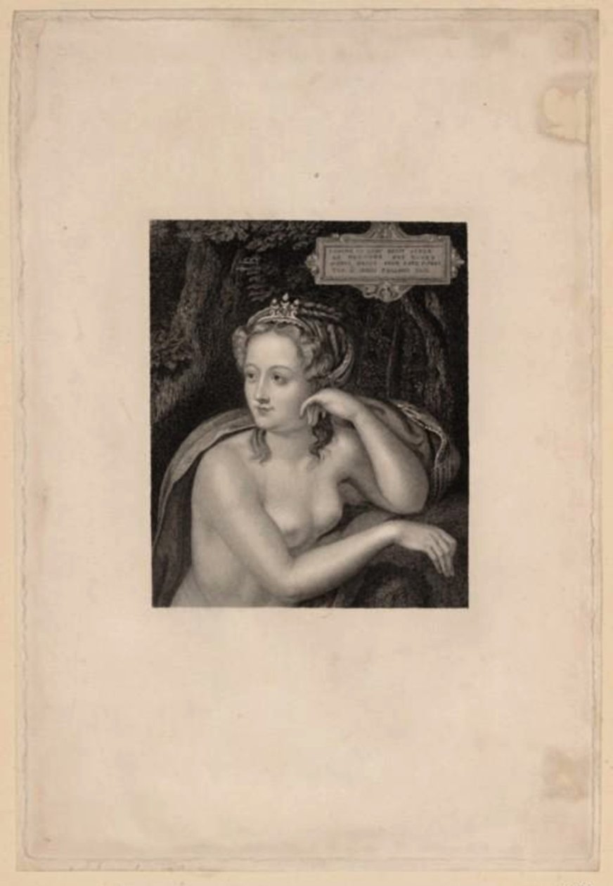 Ritratto di Diane de Poitiers, 1499-1566, metà del XVI secolo da Unbekannt
