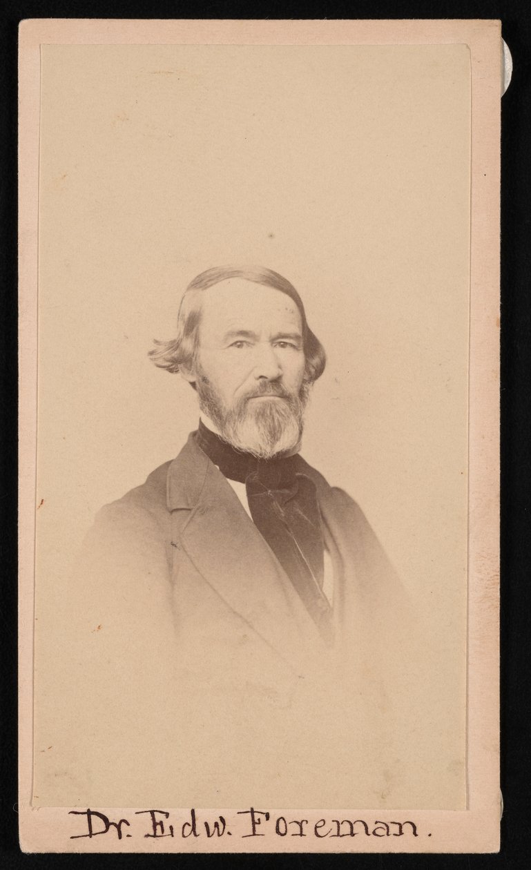 Ritratto del Dr. Edward R. Foreman 1808-1885, prima del 1876 da Unbekannt