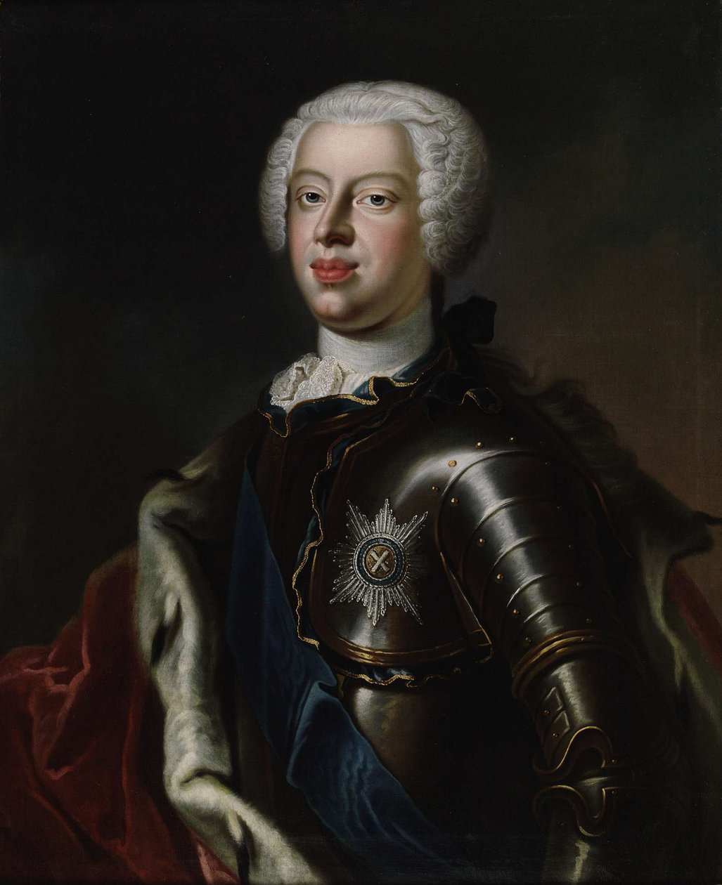 Ritratto del Duca Antonio Ulrico di Brunswick, c. 1740 da Unbekannt