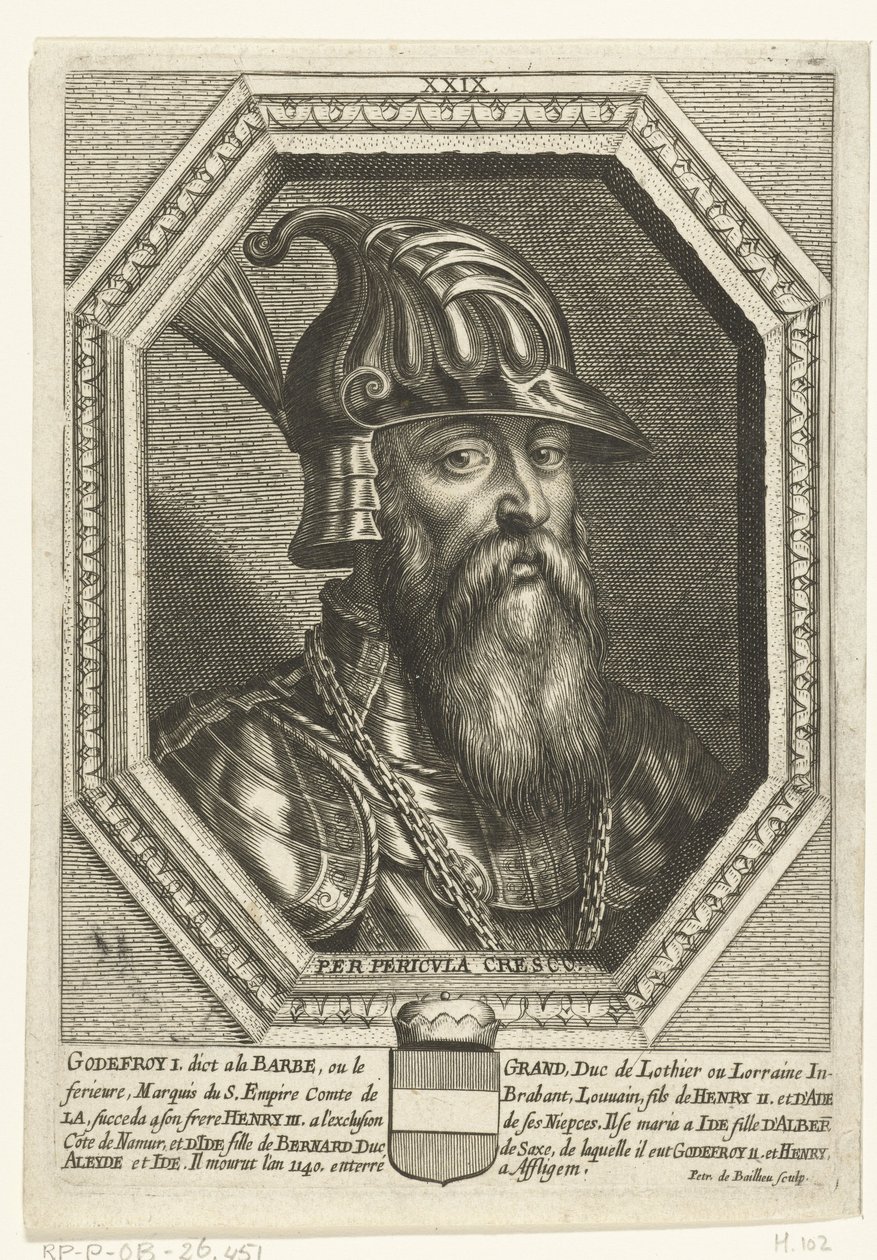 Ritratto del Duca Godfried I van Leuven da Unbekannt