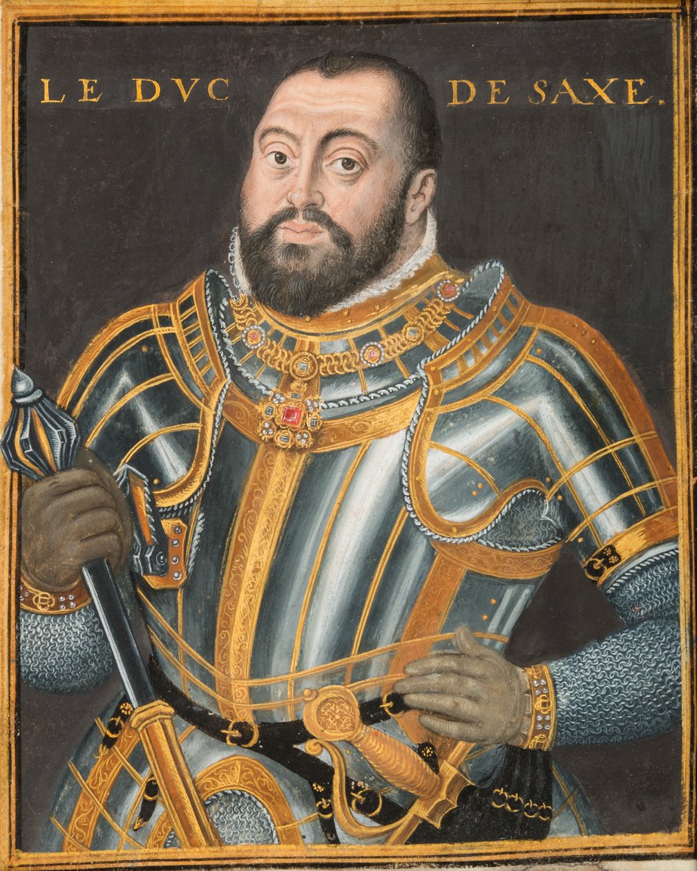 Ritratto del Duca Johann Friedrich I 1503-1554, Elettore di Sassonia, ca. 1550 da Unbekannt