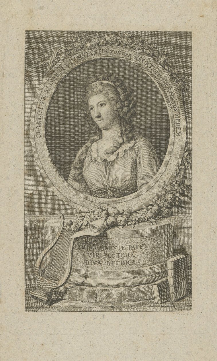 Ritratto di Elisa von der Recke 1754-1833 da Unbekannt
