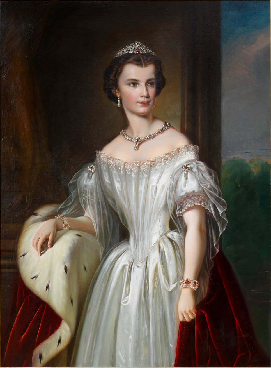 Ritratto di Elisabetta di Baviera, 1854 da Unbekannt
