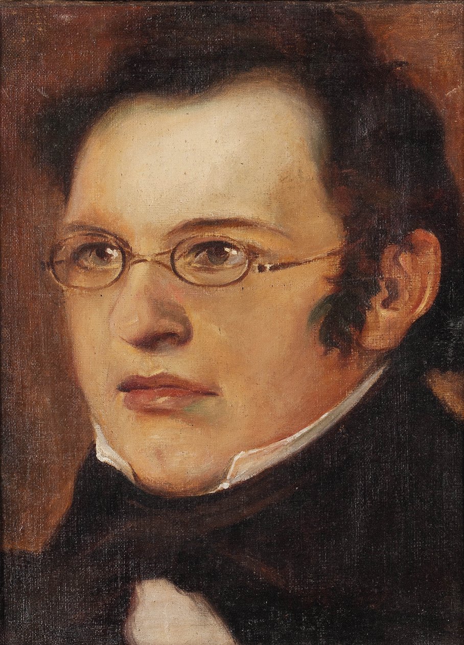 Ritratto di Franz Schubert 1797-1828, primo quarto del XIX secolo da Unbekannt