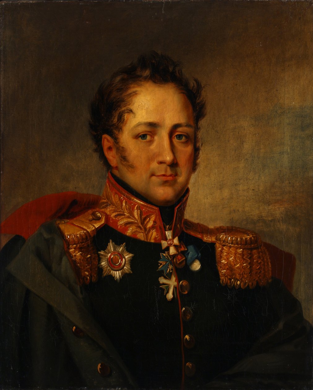 Ritratto del generale Alexander Alexandrovich Pisarev 1780-1848, primo quarto del XIX secolo da Unbekannt
