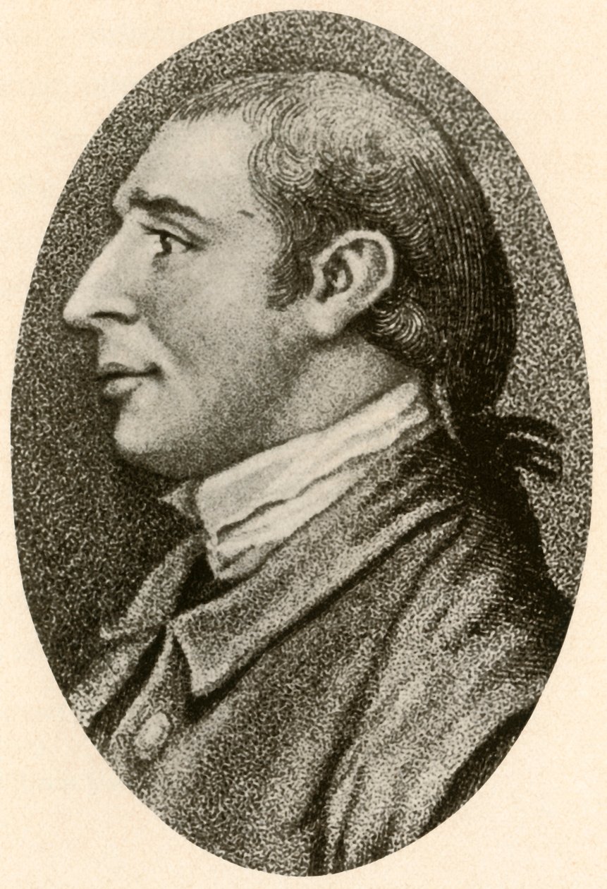 Ritratto di Gouverneur Morris, con capelli lisci e coda di maiale, c1780, 1937 da Unbekannt