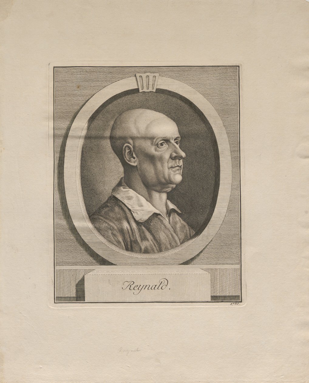 Ritratto di Guillaume Thomas Raynal 1713-1796, 1780 da Unbekannt