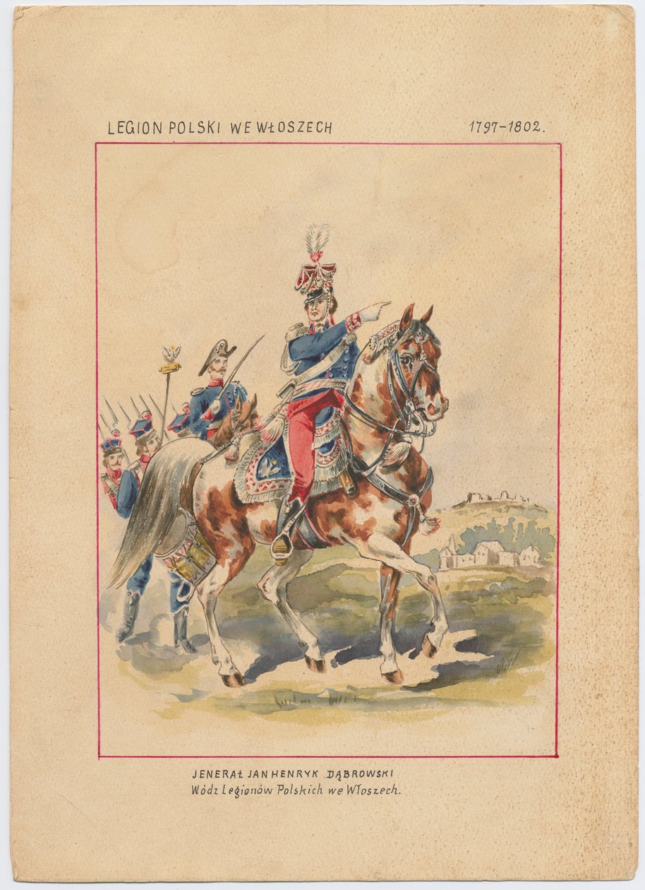 Ritratto di Jan Henryk Dabrowski, c. 1797-1800 da Unbekannt