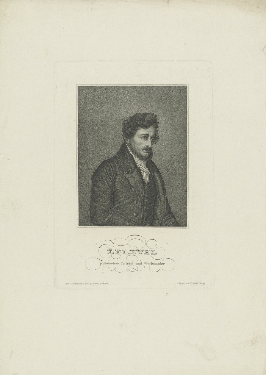 Ritratto di Joachim Lelewel 1786-1861, 1830 da Unbekannt