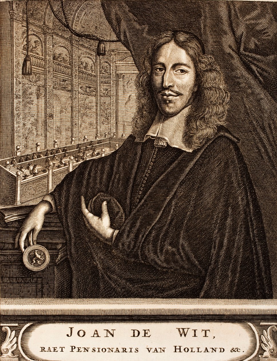 Ritratto di Johan de Witt 1625-1672 da: Schauplatz des Krieges, 1675 da Unbekannt