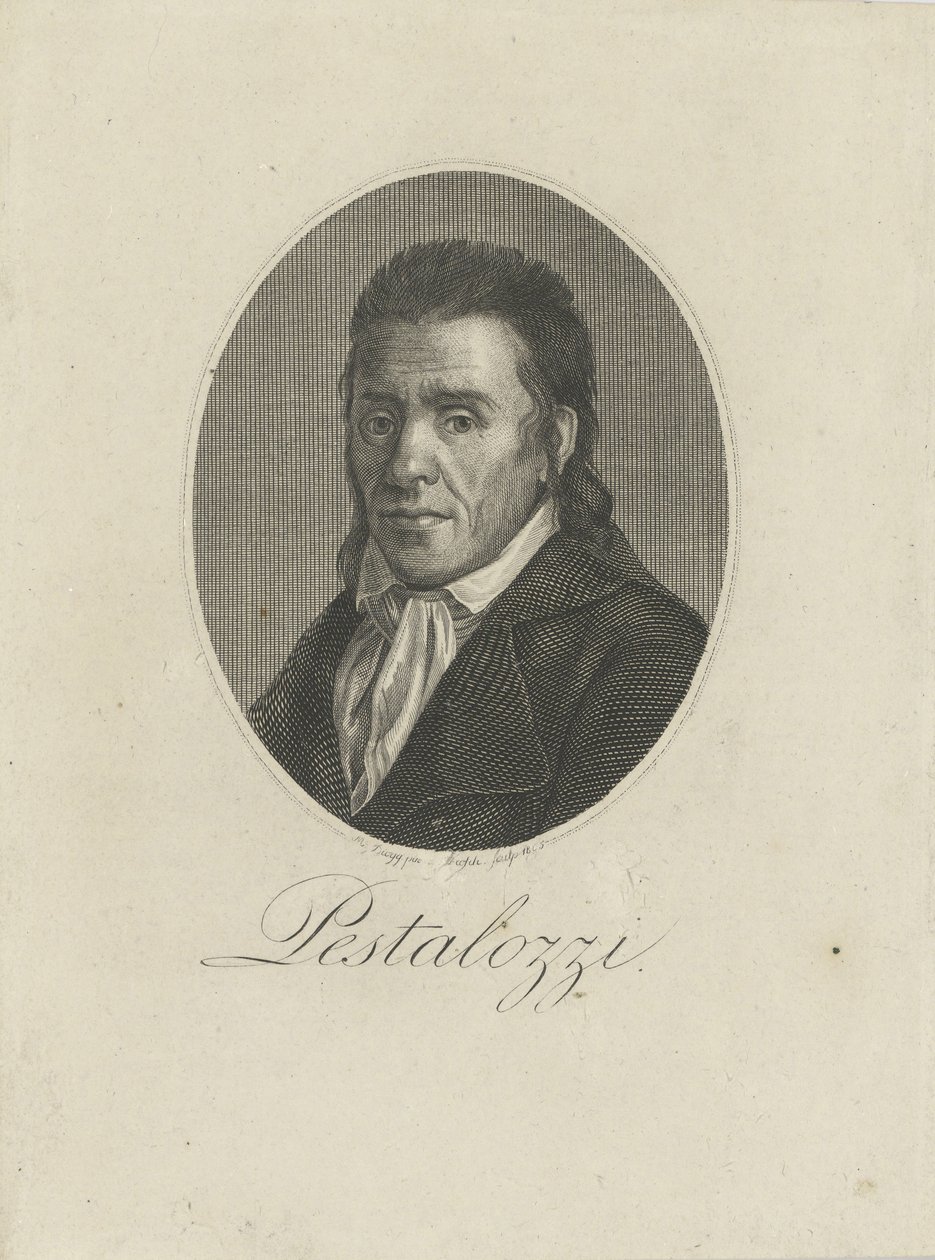 Ritratto di Johann Heinrich Pestalozzi, 1746-1827, 1805 da Unbekannt