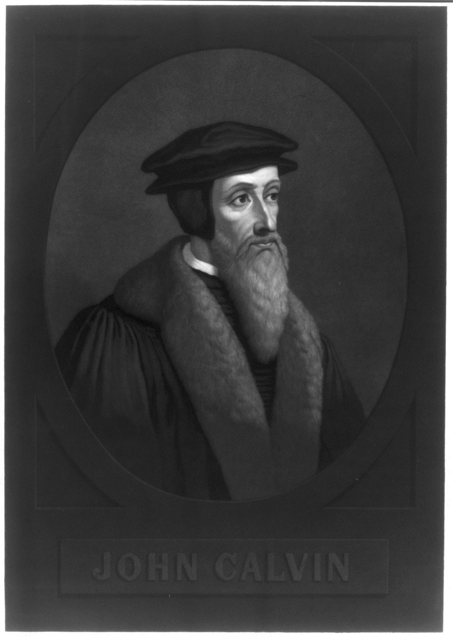 Ritratto di Giovanni Calvino 1509-1564, inizio XIX secolo da Unbekannt