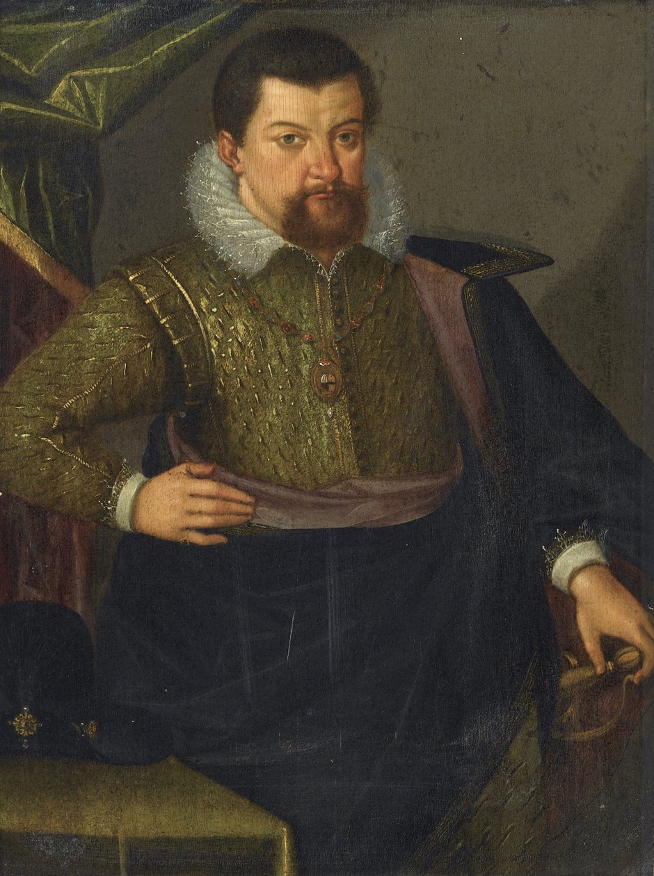 Ritratto di Giovanni Giorgio I, Elettore di Sassonia, 1611 da Unbekannt