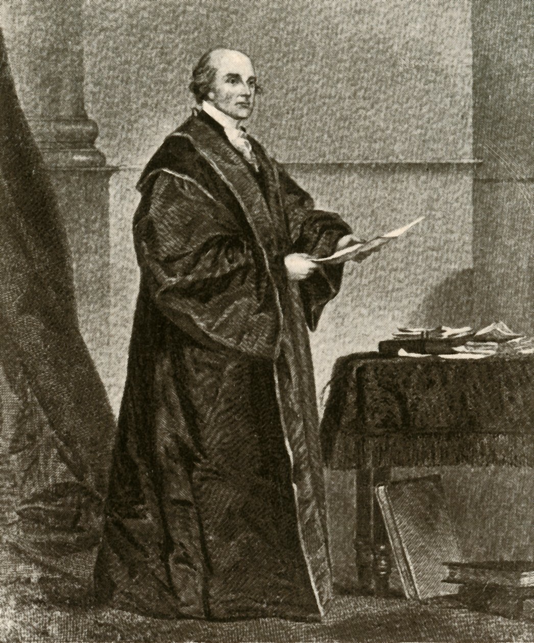 Ritratto di John Jay nelle sue vesti di primo giudice capo degli Stati Uniti, c1780 da Unbekannt