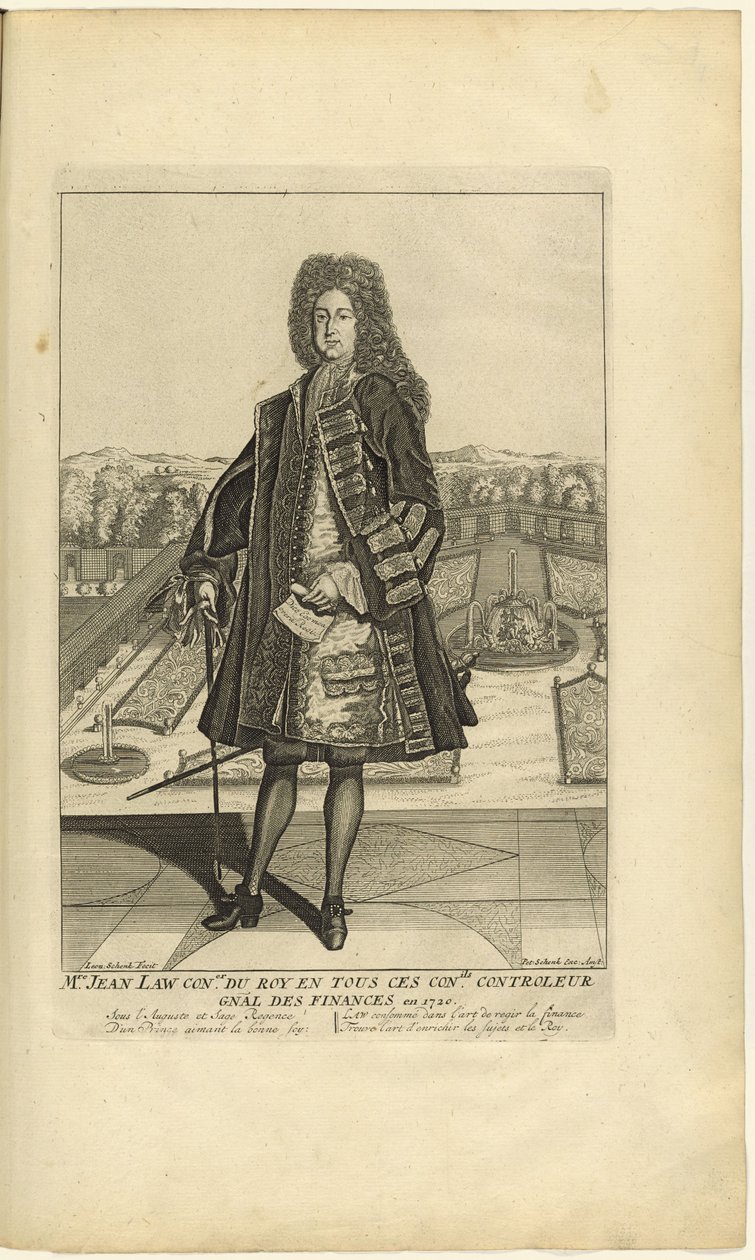 Ritratto di John Law 1671-1729, 1720 da Unbekannt