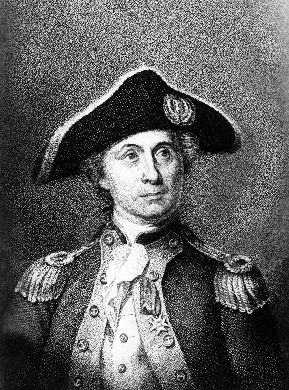 Ritratto di John Paul Jones (1749-1792), marinaio scozzese che partecipò alla Rivoluzione Americana da Unbekannt