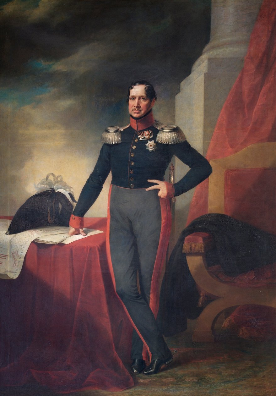 Ritratto del Re Federico Guglielmo III di Prussia, c. 1830 da Unbekannt