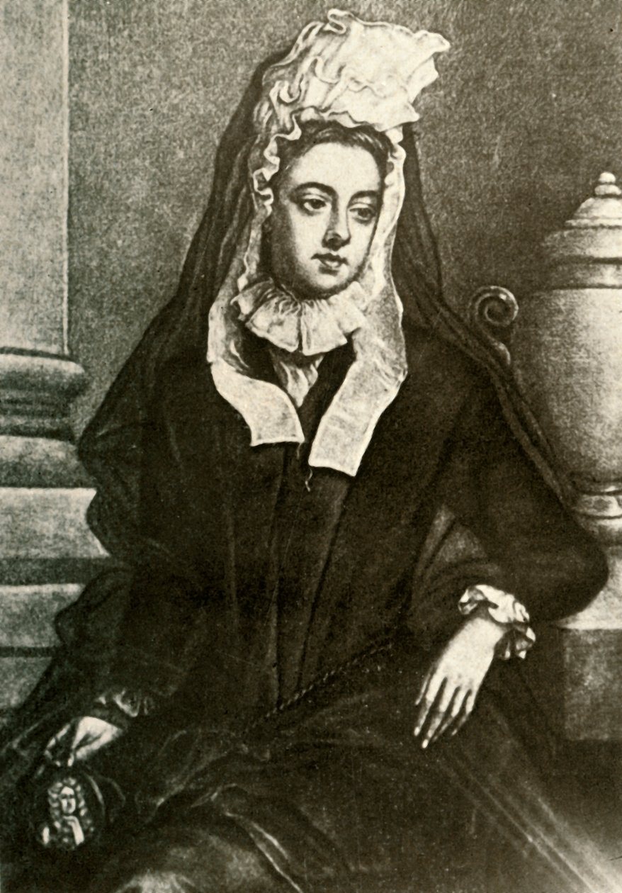 Ritratto di Lady Fenwick, in lutto vedovile, 1695, 1937 da Unbekannt