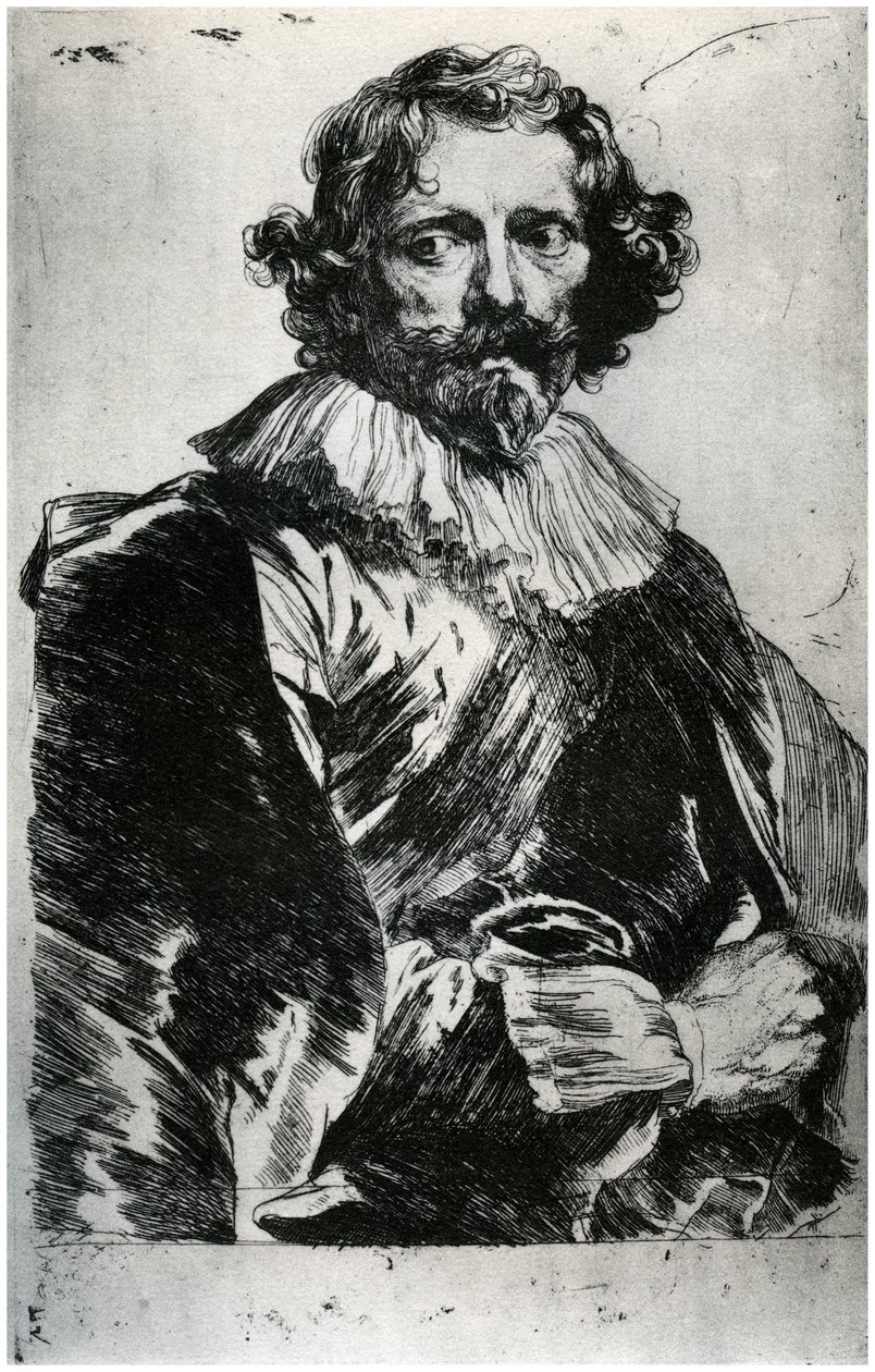 Ritratto di Lucas Vorsterman, 1627-1632 da Unbekannt