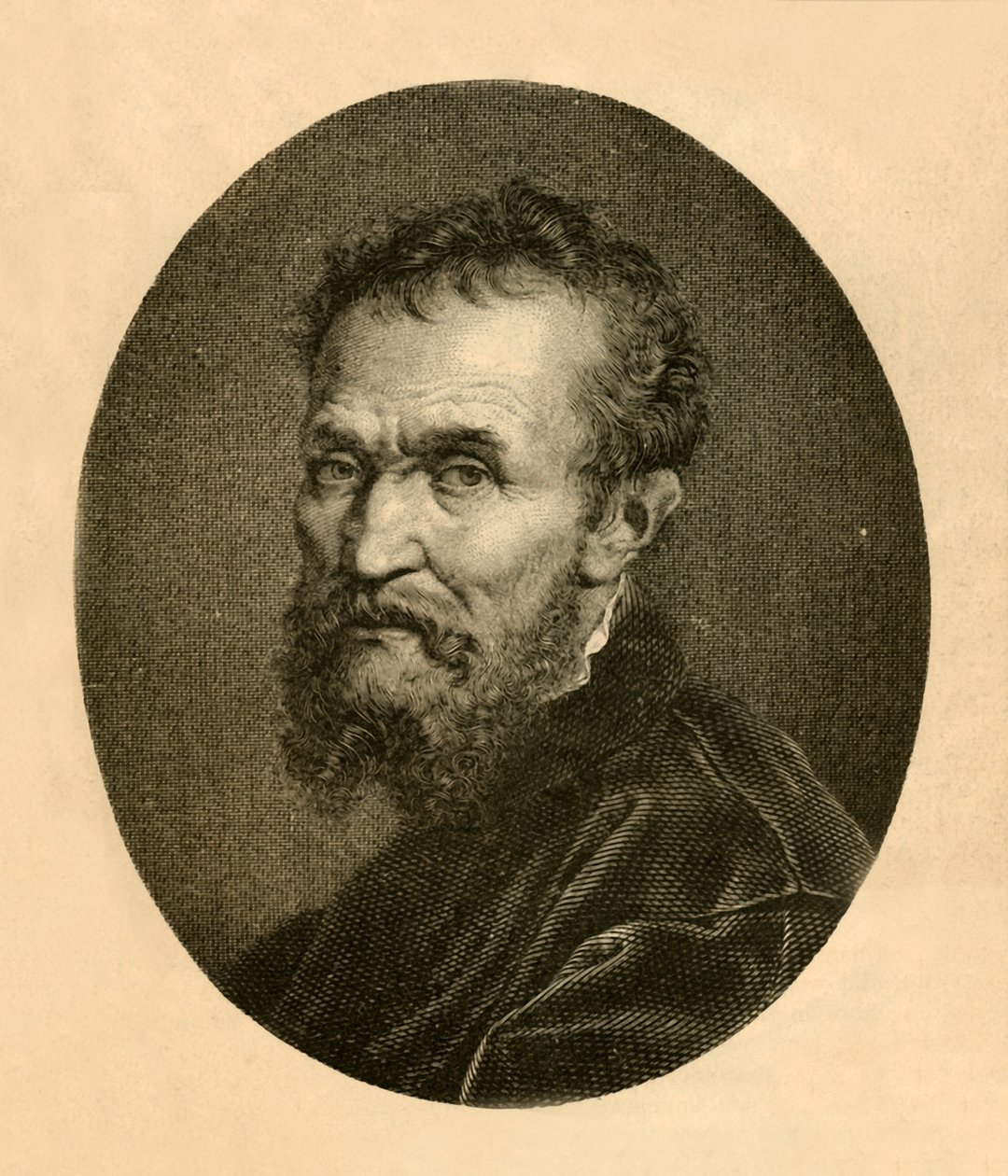Ritratto di Michelangelo Buonarroti, 1881 da Unbekannt
