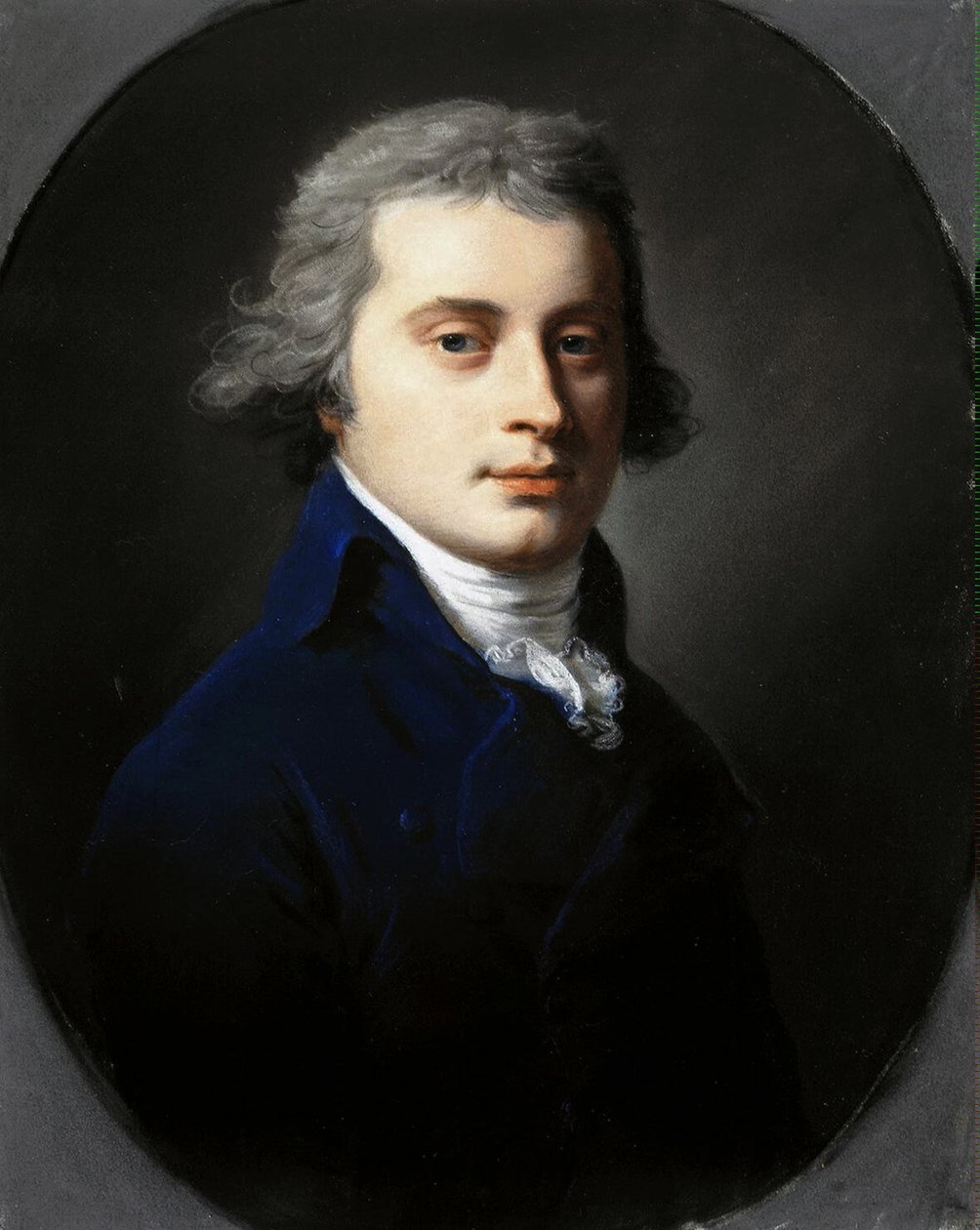 Ritratto di Pavel Petrovich Bakunin 1766-1805, 1790s da Unbekannt