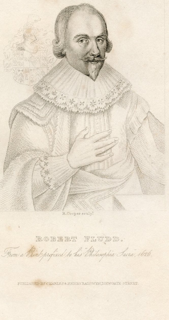 Ritratto di Robert Fludd 1574-1637, 1626 da Unbekannt