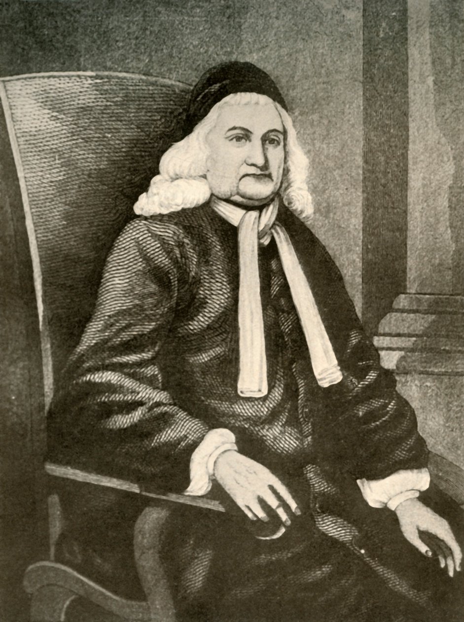 Ritratto di Samuel Sewall, con parrucca e lungo cappotto, c1700-1720, 1937 da Unbekannt