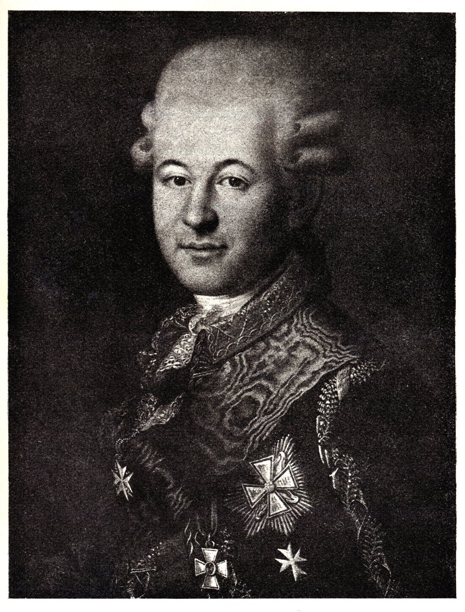 Ritratto di Semyon Zorich 1745-1799, il favorito di Caterina la Grande, inizio XIX sec. da Unbekannt