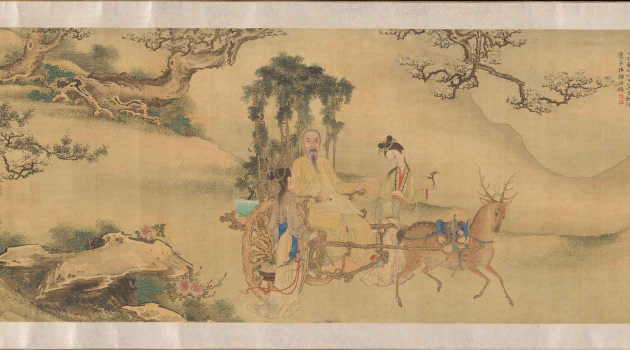Ritratto di Shaoyu nei panni di Liu Ling, ca. 1795 da Unbekannt