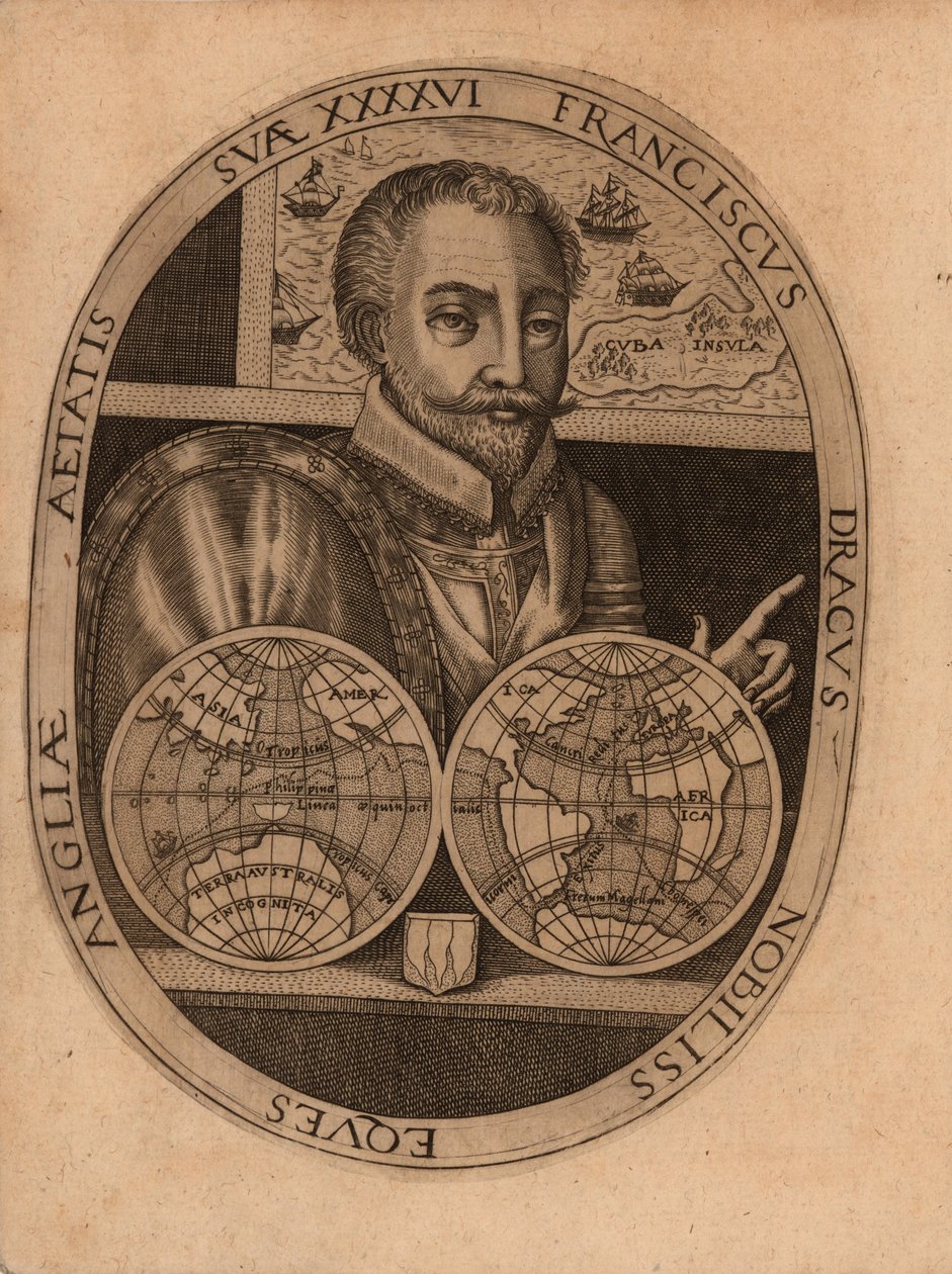 Ritratto di Sir Francis Drake, 1596 da Unbekannt
