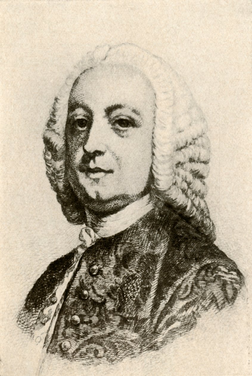 Ritratto di Thomas Penn, Governatore Coloniale, c1760, 1937 da Unbekannt