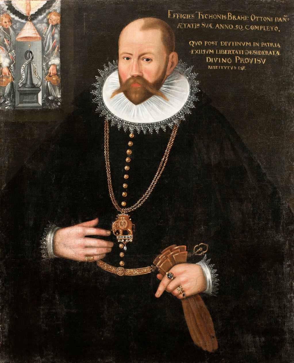 Ritratto di Tycho Brahe 1546-1601, 1596 da Unbekannt