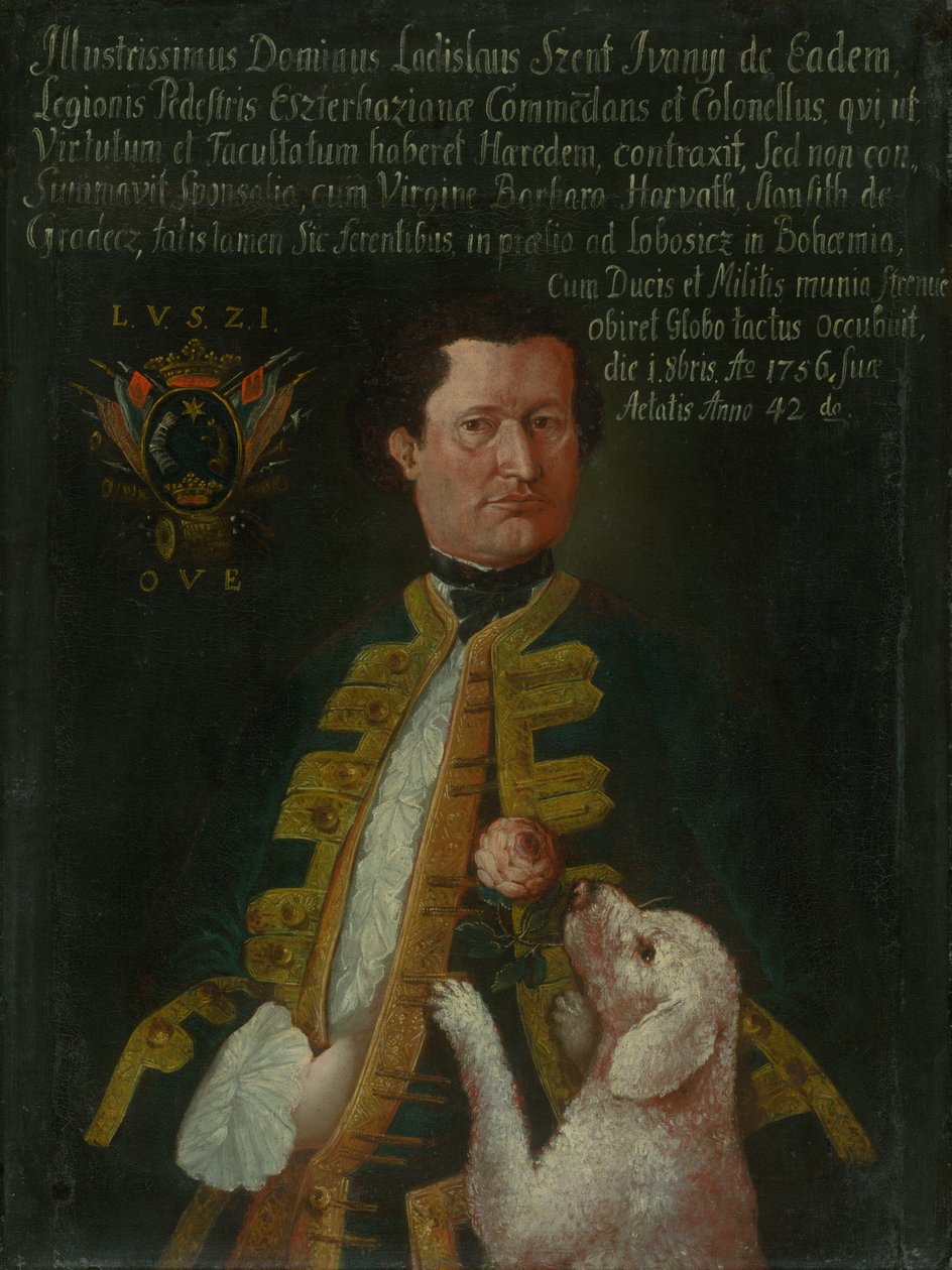 Ritratto di Ladislav Szent Iványi da Svätý Ján da Unbekannt