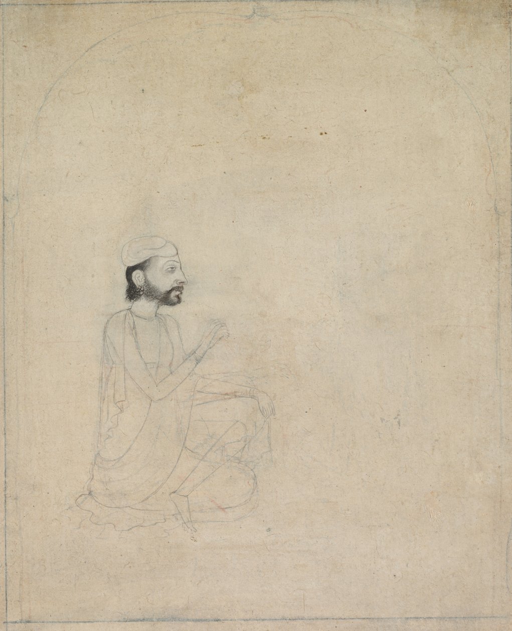 Ritratto di un uomo seduto, c. 1830-1850 da Unbekannt