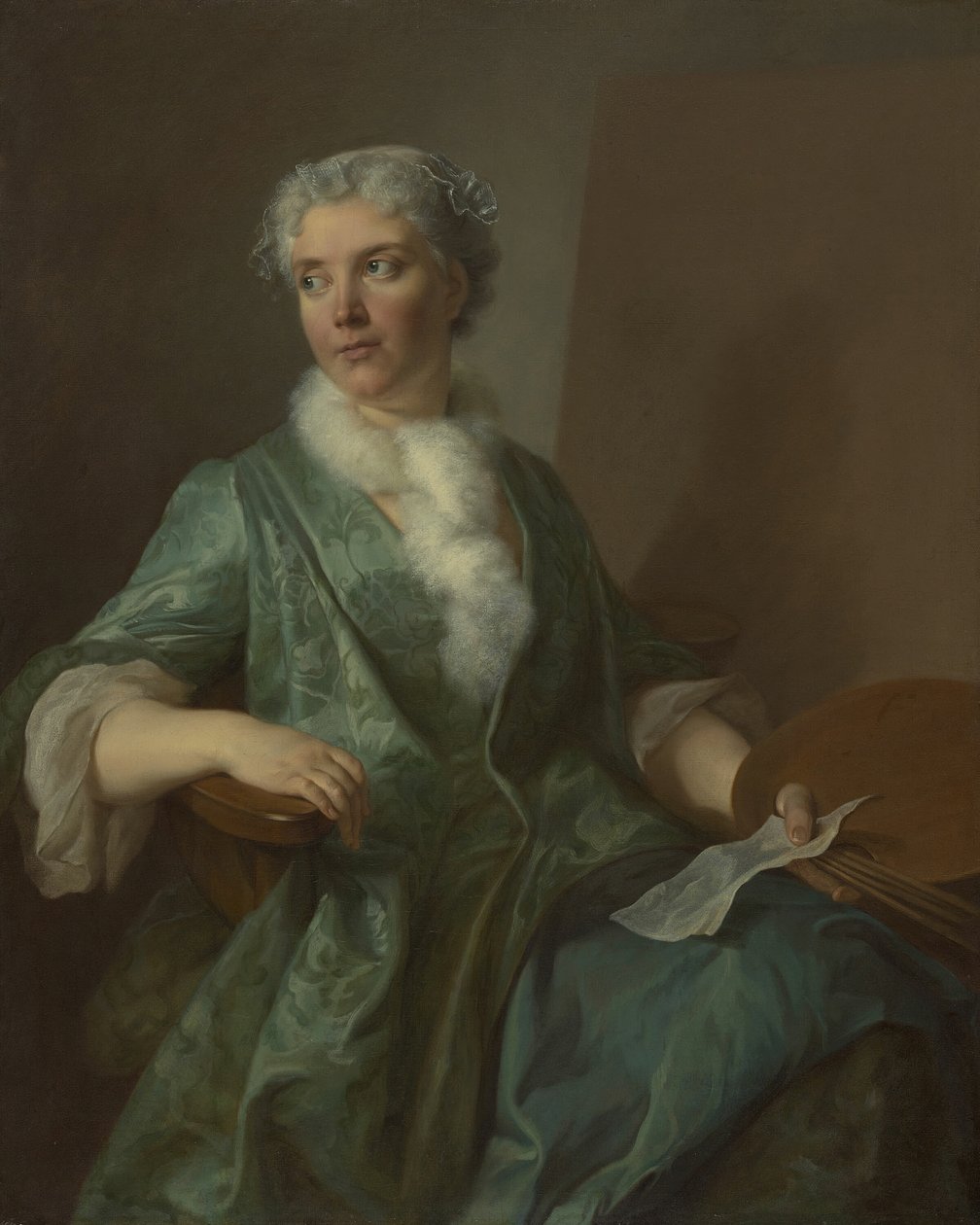 Ritratto di una donna artista da Unbekannt