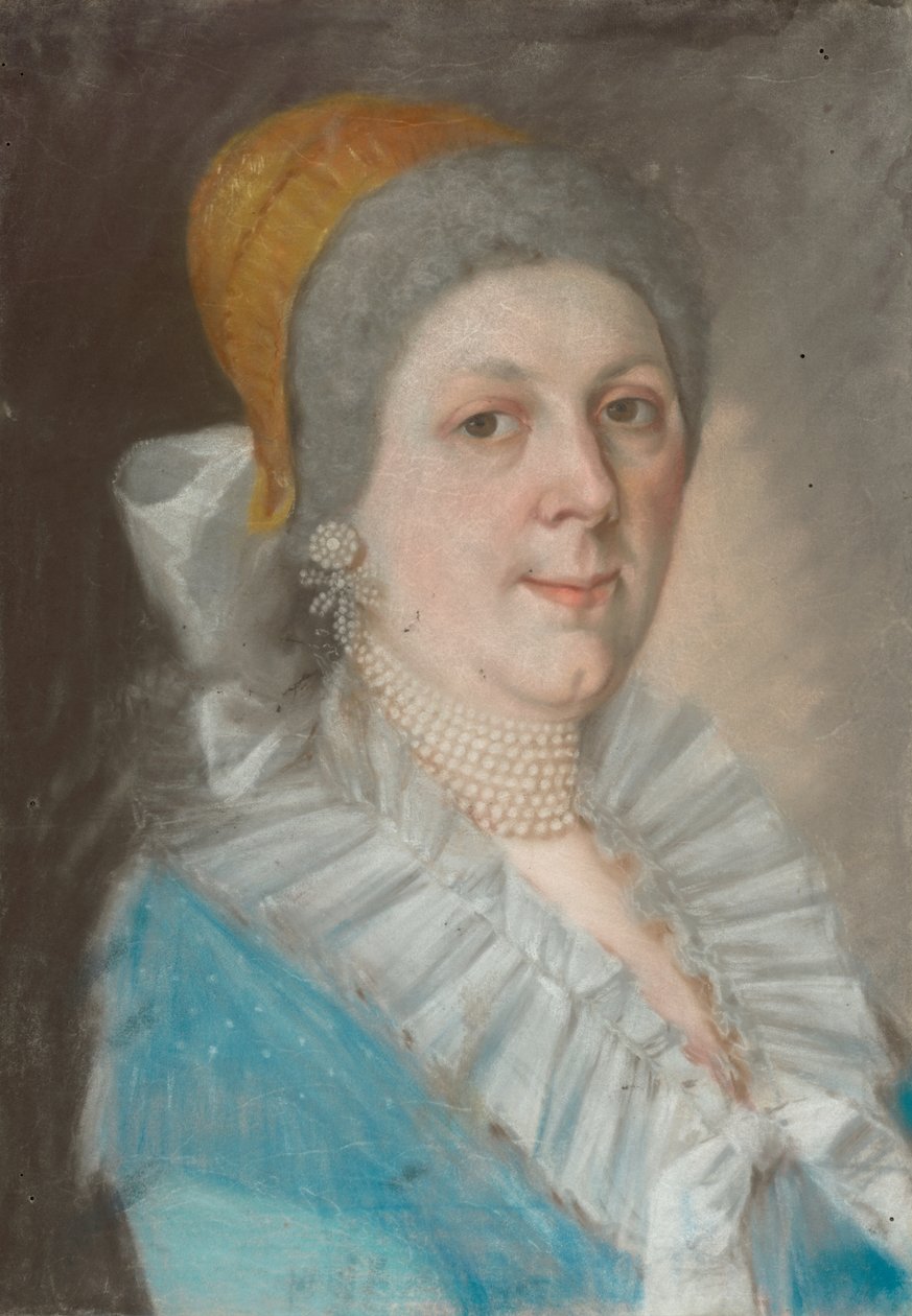 Ritratto di una donna con collana di perle da Unbekannt
