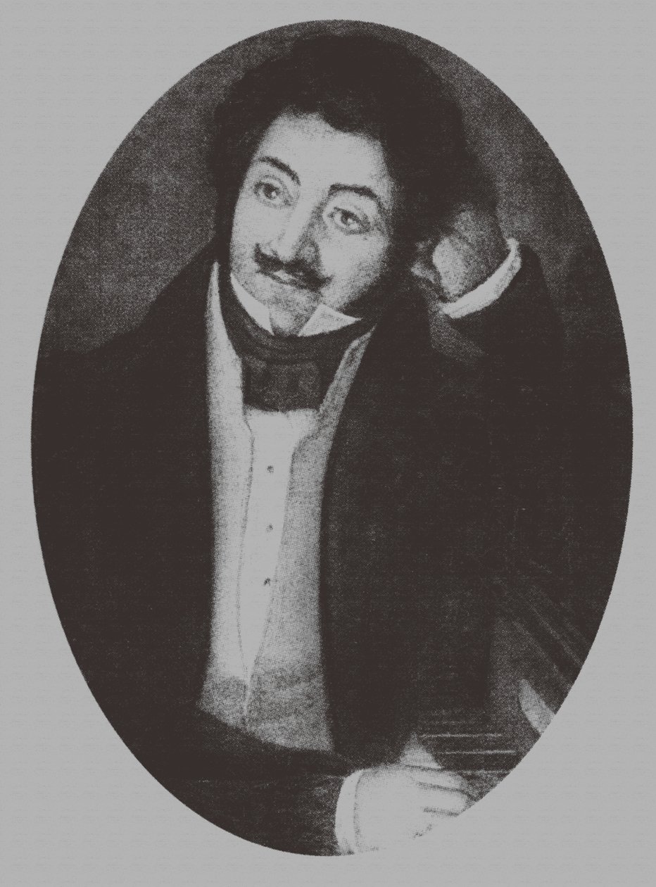 Ritratto del compositore Alexander Aleksandrovich Alyabyev 1787-1851, 1810s da Unbekannt