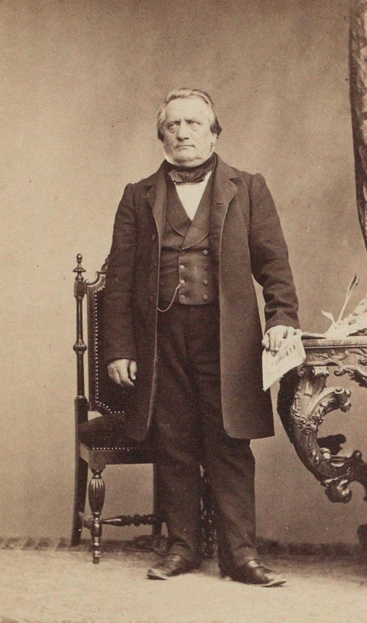 Ritratto del compositore Franz Lachner 1803-1890, c. 1850 da Unbekannt