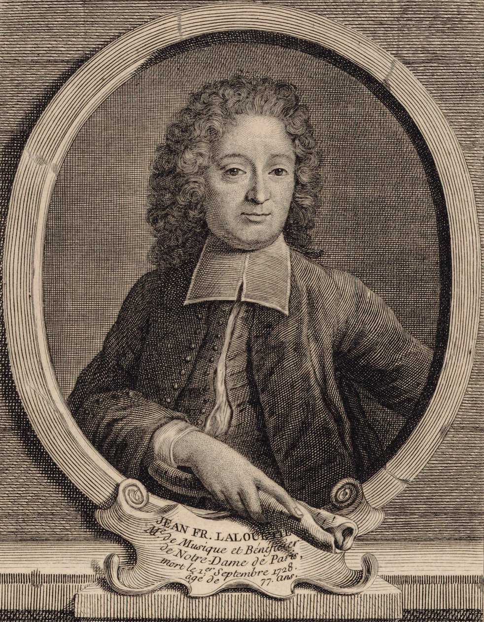 Ritratto del Compositore Jean-François Lallouette 1651-1728 da Unbekannt
